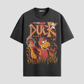 Playera urbana de anime y gaming ExtraLife MX, corte Standard Fit unisex ligero y transpirable en color Deep Black y Pure White, ropa de uso diario para gym y casual.