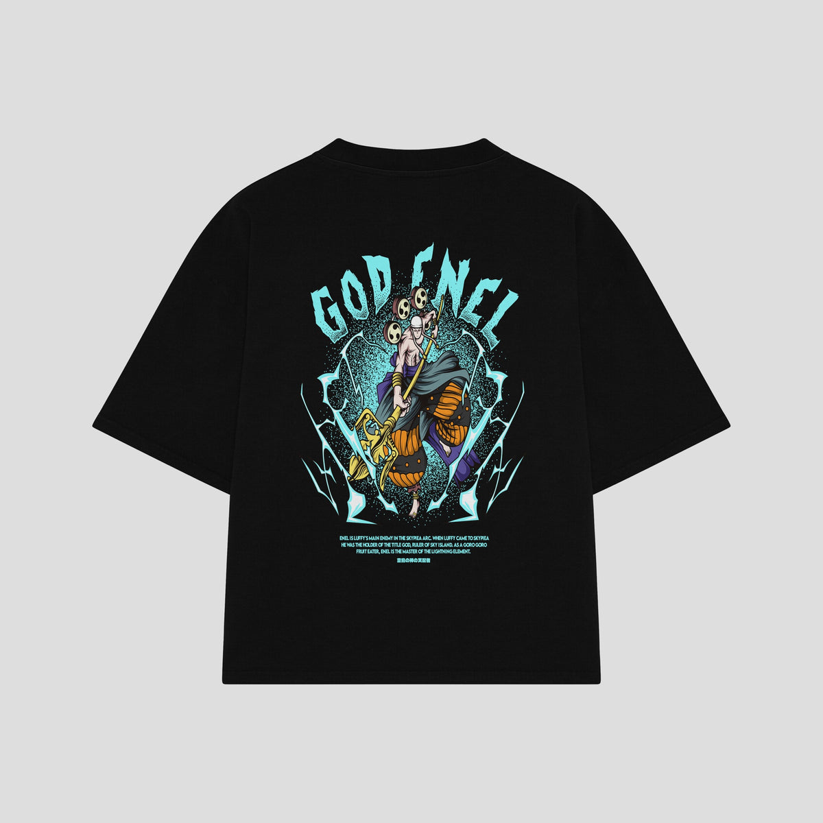 Playera streetwear premium de anime y gaming ExtraLife MX, corte oversized drop shoulder ligero y fresco en color Deep Black y Off-White, moda urbana mexicana de culto.