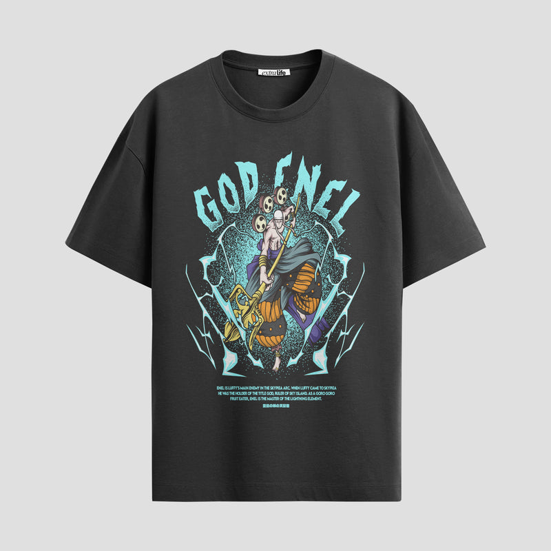 Playera urbana de anime y gaming ExtraLife MX, corte Standard Fit unisex ligero y transpirable en color Deep Black y Pure White, ropa de uso diario para gym y casual.