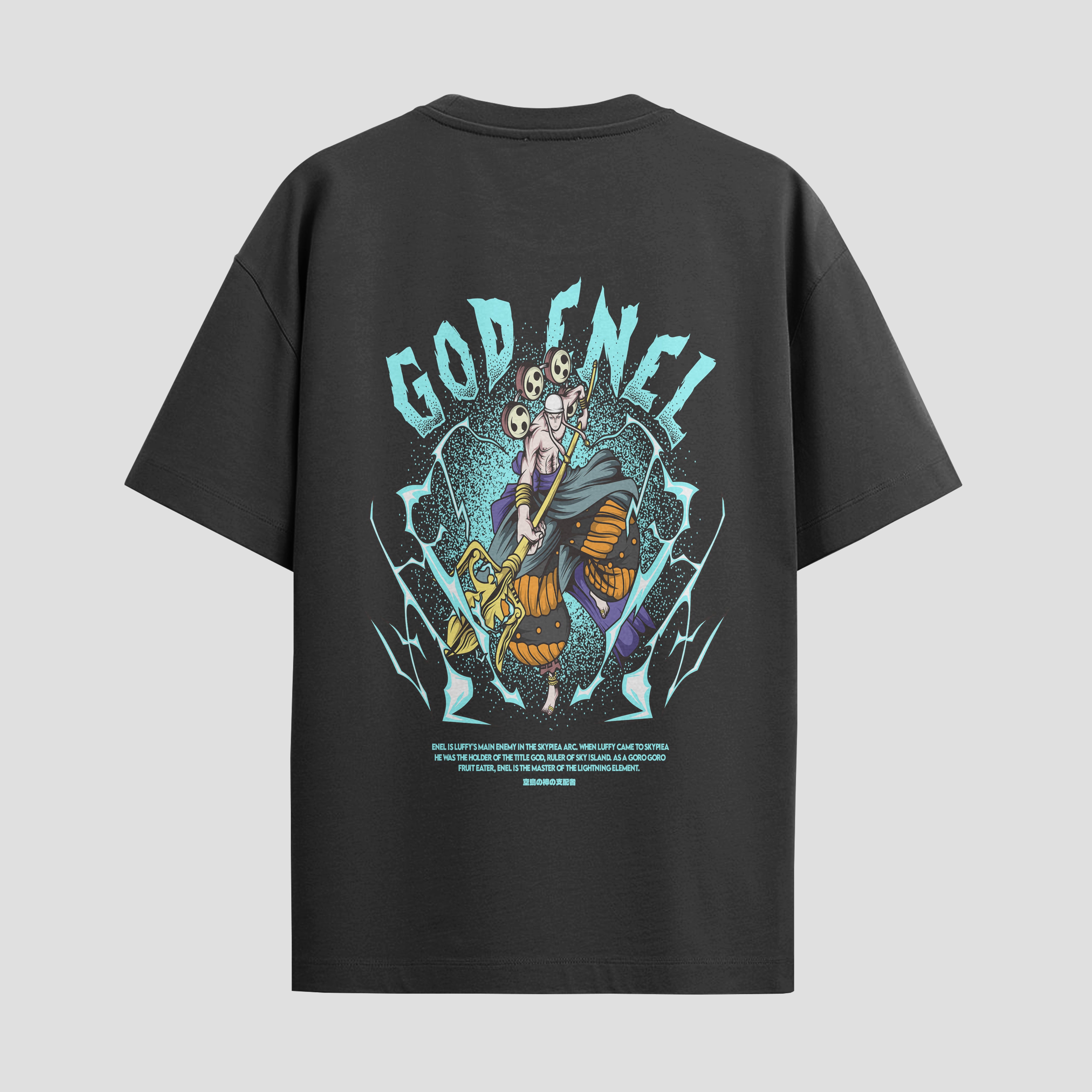 Playera urbana de anime y gaming ExtraLife MX, corte Standard Fit unisex ligero y transpirable en color Deep Black y Pure White, ropa de uso diario para gym y casual.