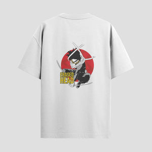 Playera urbana de anime y gaming ExtraLife MX, corte Standard Fit unisex ligero y transpirable en color Deep Black y Pure White, ropa de uso diario para gym y casual.
