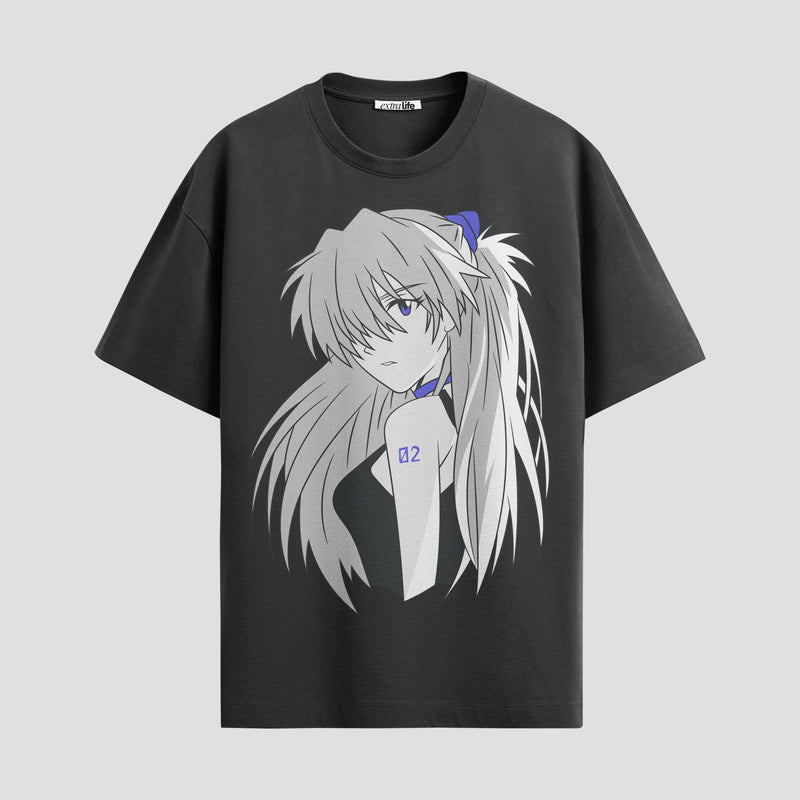Playera urbana de anime y gaming ExtraLife MX, corte Standard Fit unisex ligero y transpirable en color Deep Black y Pure White, ropa de uso diario para gym y casual.