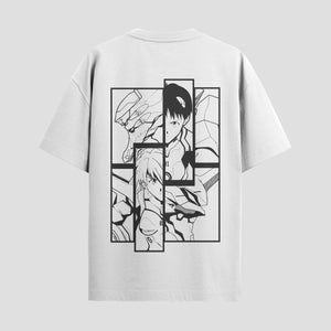 Playera urbana de anime y gaming ExtraLife MX, corte Standard Fit unisex ligero y transpirable en color Deep Black y Pure White, ropa de uso diario para gym y casual.
