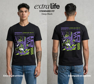 Unidad de Combate | La Unidad del Poder #01406 - Playera Standard Fit | Deep Black - Foto en modelo