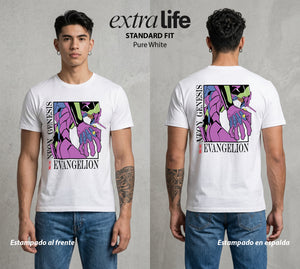 Unidad de Combate | El Gigante de Luz #01409 - Playera Standard Fit | Pure White - Foto en modelo