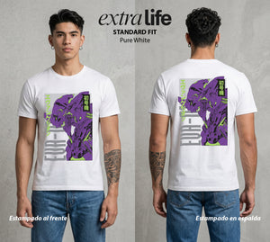 Unidad de Combate | El Gigante de Luz #01411 - Playera Standard Fit | Pure White - Foto en modelo