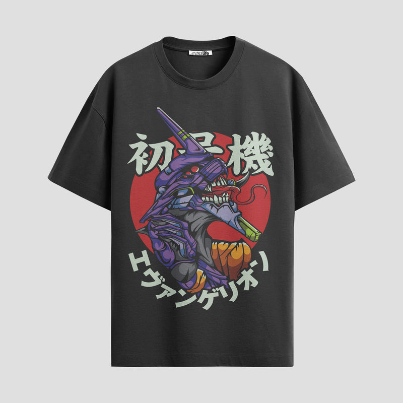 Playera urbana de anime y gaming ExtraLife MX, corte Standard Fit unisex ligero y transpirable en color Deep Black y Pure White, ropa de uso diario para gym y casual.