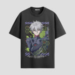 Playera urbana de anime y gaming ExtraLife MX, corte Standard Fit unisex ligero y transpirable en color Deep Black y Pure White, ropa de uso diario para gym y casual.