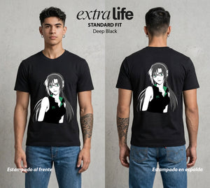 Unidad de Combate | La Cuarta del EVA #01418 - Playera Standard Fit | Deep Black - Foto en modelo