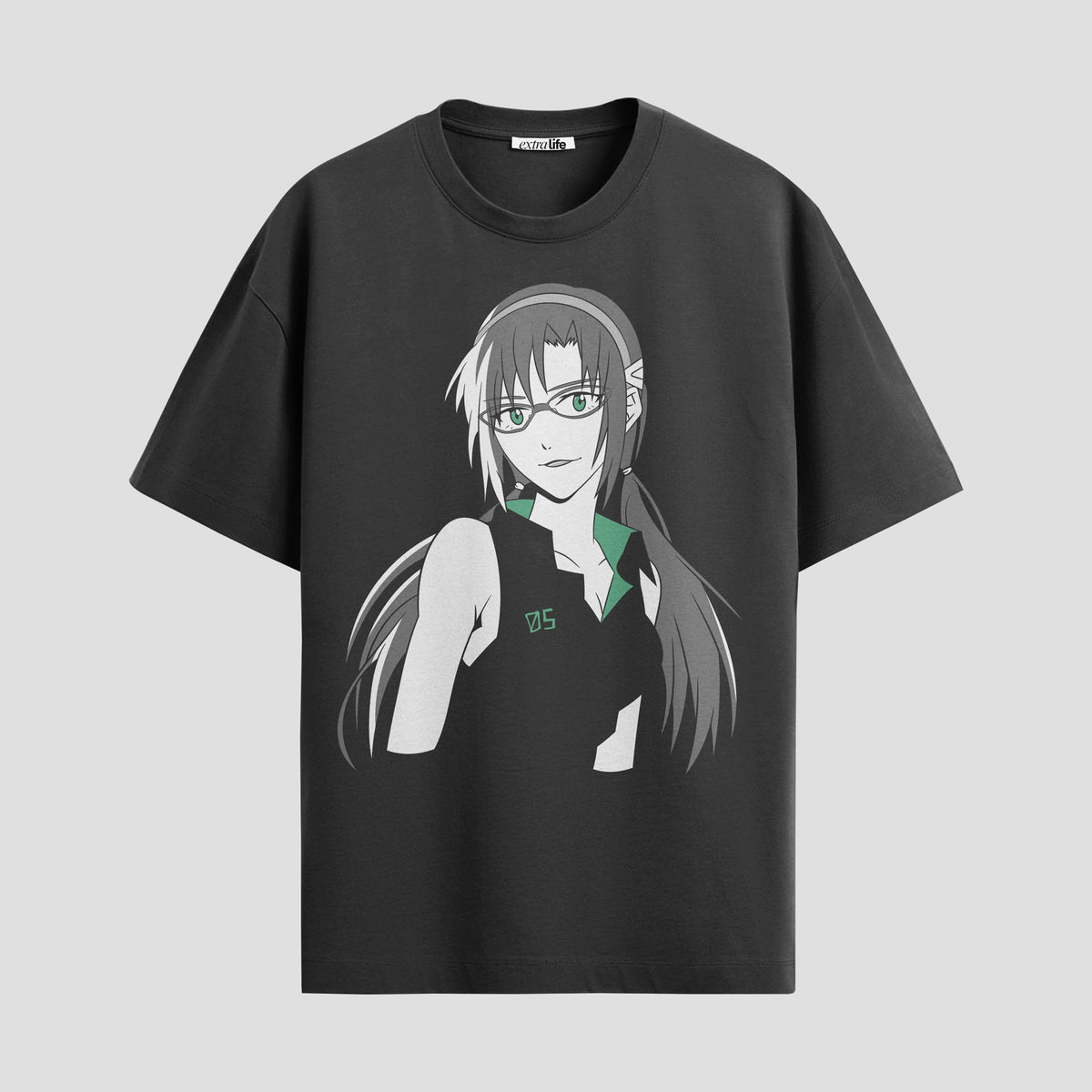 Playera urbana de anime y gaming ExtraLife MX, corte Classic Premium unisex ligero y transpirable en color Deep Black y Pure White, ropa de uso diario para gym y casual.