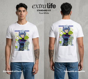 Unidad de Combate | La Primera Piloto #01423 - Playera Standard Fit | Pure White - Foto en modelo