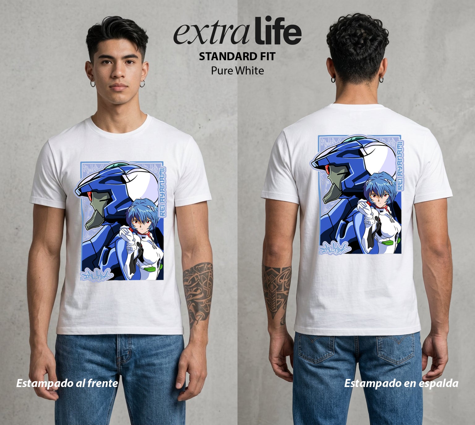 Unidad de Combate | El Misterio del Bien #01429 - Playera Standard Fit | Pure White - Foto en modelo