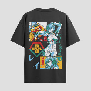 Playera urbana de anime y gaming ExtraLife MX, corte Standard Fit unisex ligero y transpirable en color Deep Black y Pure White, ropa de uso diario para gym y casual.