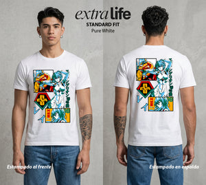 Unidad de Combate | El Misterio del Bien #01430 - Playera Standard Fit | Pure White - Foto en modelo
