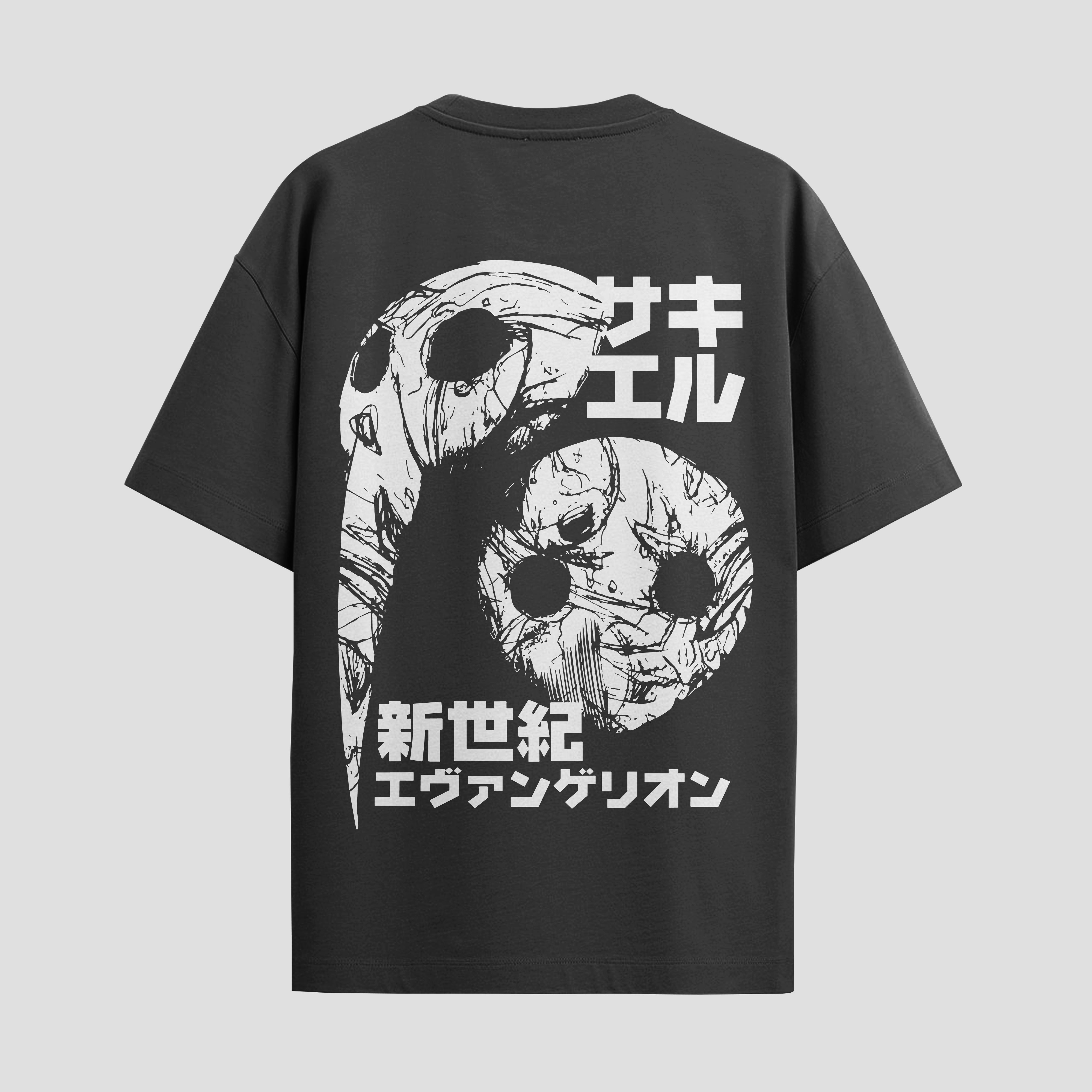 Playera urbana de anime y gaming ExtraLife MX, corte Standard Fit unisex ligero y transpirable en color Deep Black y Pure White, ropa de uso diario para gym y casual.