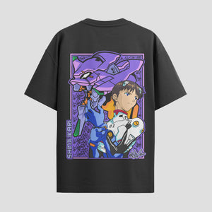 Playera urbana de anime y gaming ExtraLife MX, corte Standard Fit unisex ligero y transpirable en color Deep Black y Pure White, ropa de uso diario para gym y casual.