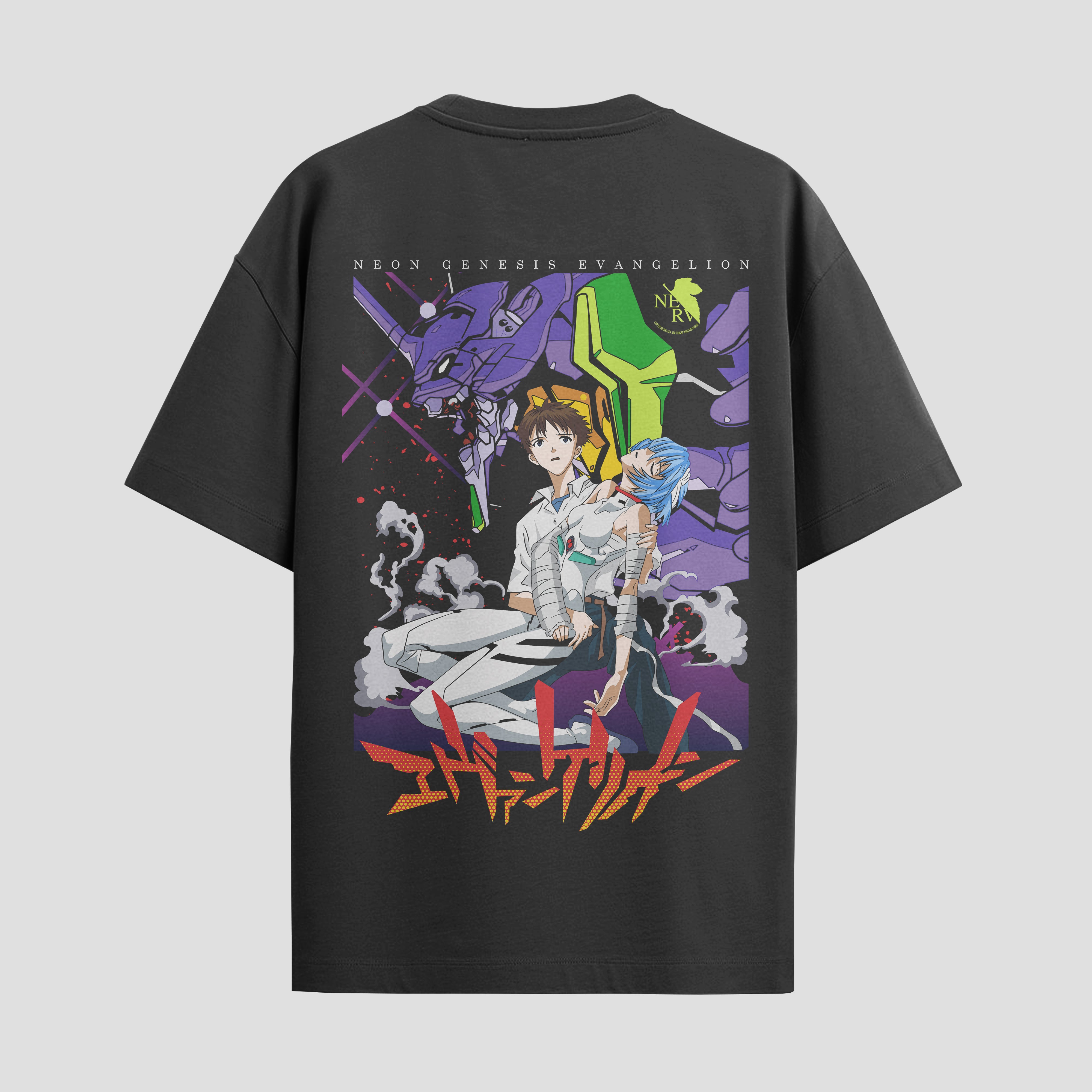 Playera urbana de anime y gaming ExtraLife MX, corte Standard Fit unisex ligero y transpirable en color Deep Black y Pure White, ropa de uso diario para gym y casual.