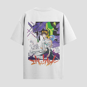 Playera urbana de anime y gaming ExtraLife MX, corte Standard Fit unisex ligero y transpirable en color Deep Black y Pure White, ropa de uso diario para gym y casual.