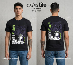 Unidad de Combate | El Que Entra al Robot #01436 - Playera Standard Fit | Deep Black - Foto en modelo