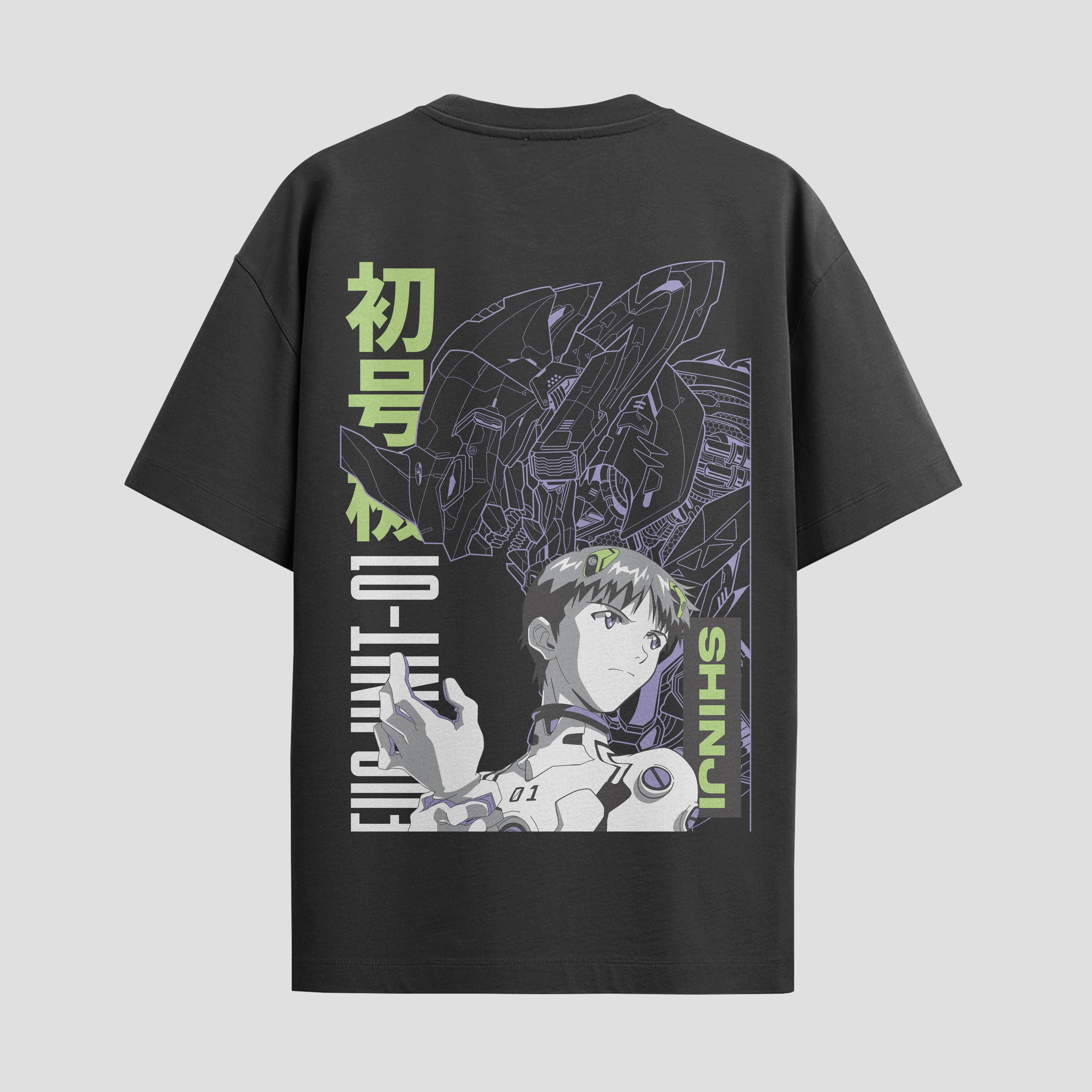 Playera urbana de anime y gaming ExtraLife MX, corte Standard Fit unisex ligero y transpirable en color Deep Black y Pure White, ropa de uso diario para gym y casual.