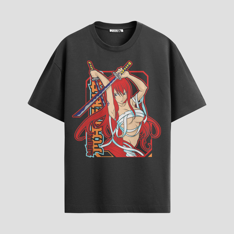 Playera urbana de anime y gaming ExtraLife MX, corte Standard Fit unisex ligero y transpirable en color Deep Black y Pure White, ropa de uso diario para gym y casual.