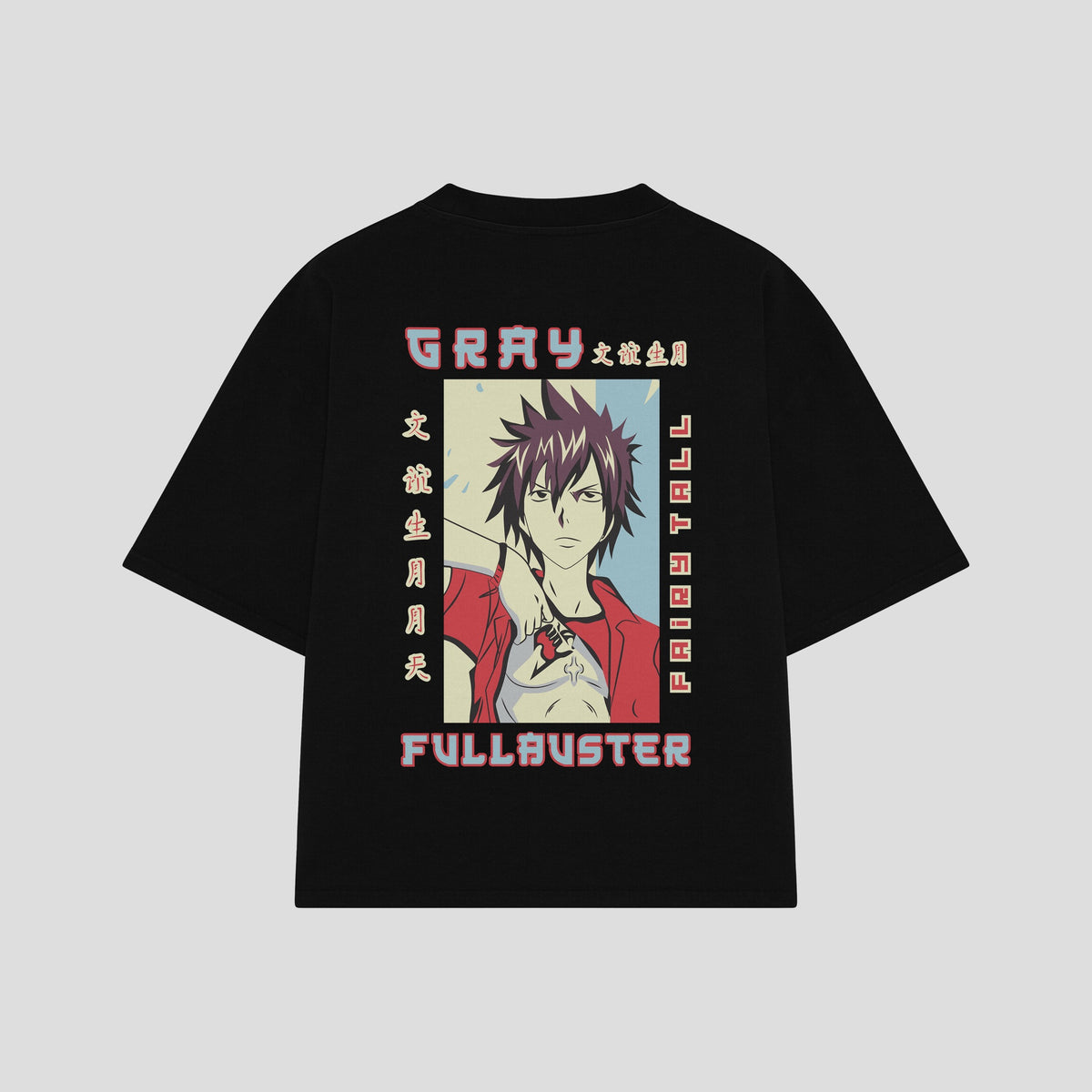 Playera streetwear premium de anime y gaming ExtraLife MX, corte oversized drop shoulder ligero y fresco en color Deep Black y Off-White, moda urbana mexicana de culto.