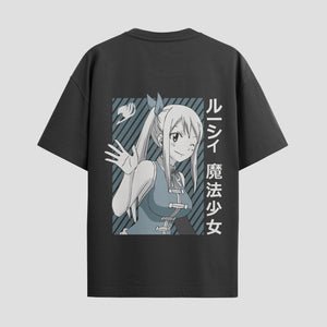 Playera urbana de anime y gaming ExtraLife MX, corte Standard Fit unisex ligero y transpirable en color Deep Black y Pure White, ropa de uso diario para gym y casual.