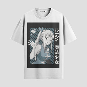 Playera urbana de anime y gaming ExtraLife MX, corte Standard Fit unisex ligero y transpirable en color Deep Black y Pure White, ropa de uso diario para gym y casual.