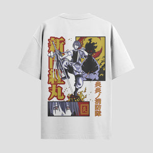 Playera urbana de anime y gaming ExtraLife MX, corte Standard Fit unisex ligero y transpirable en color Deep Black y Pure White, ropa de uso diario para gym y casual.