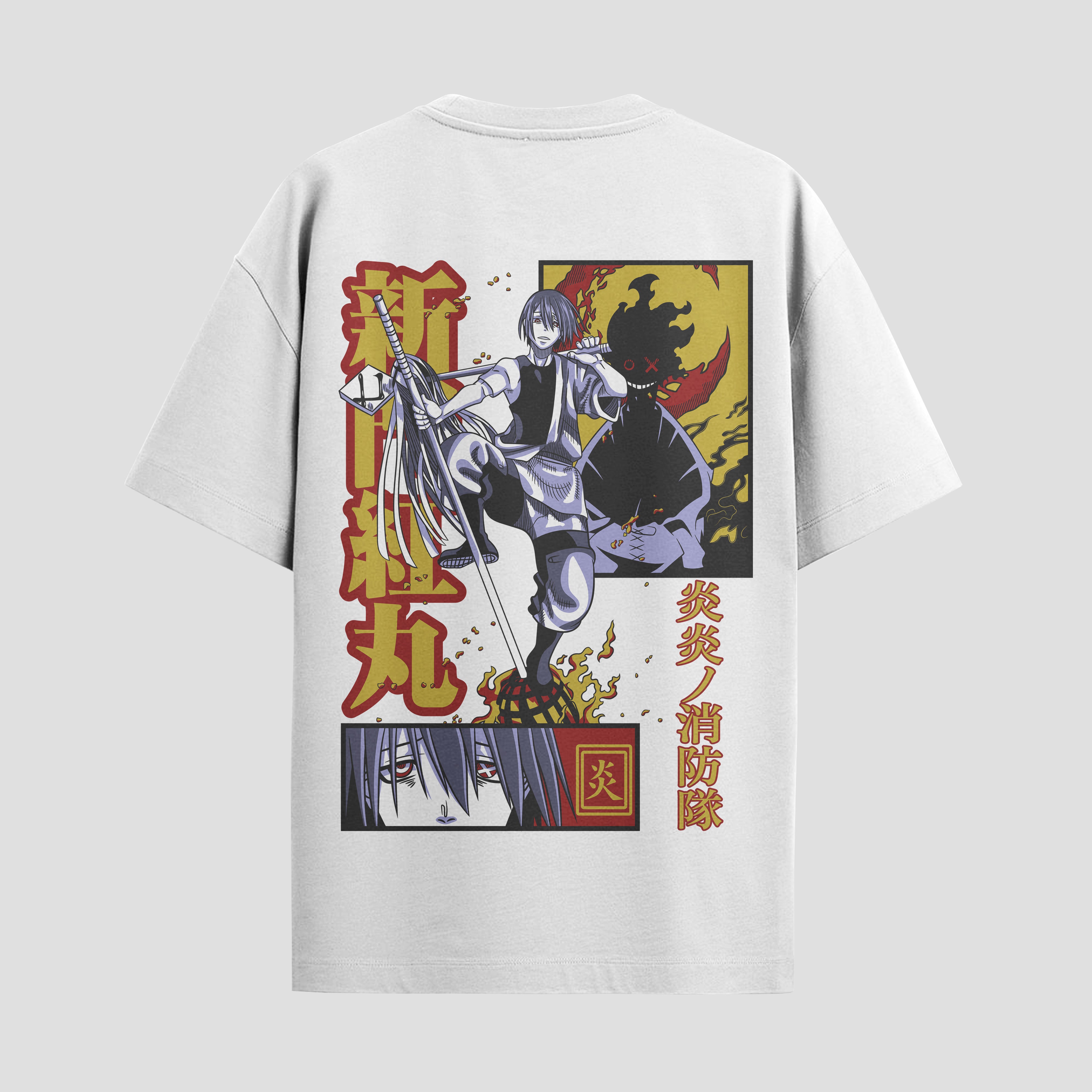 Playera urbana de anime y gaming ExtraLife MX, corte Standard Fit unisex ligero y transpirable en color Deep Black y Pure White, ropa de uso diario para gym y casual.