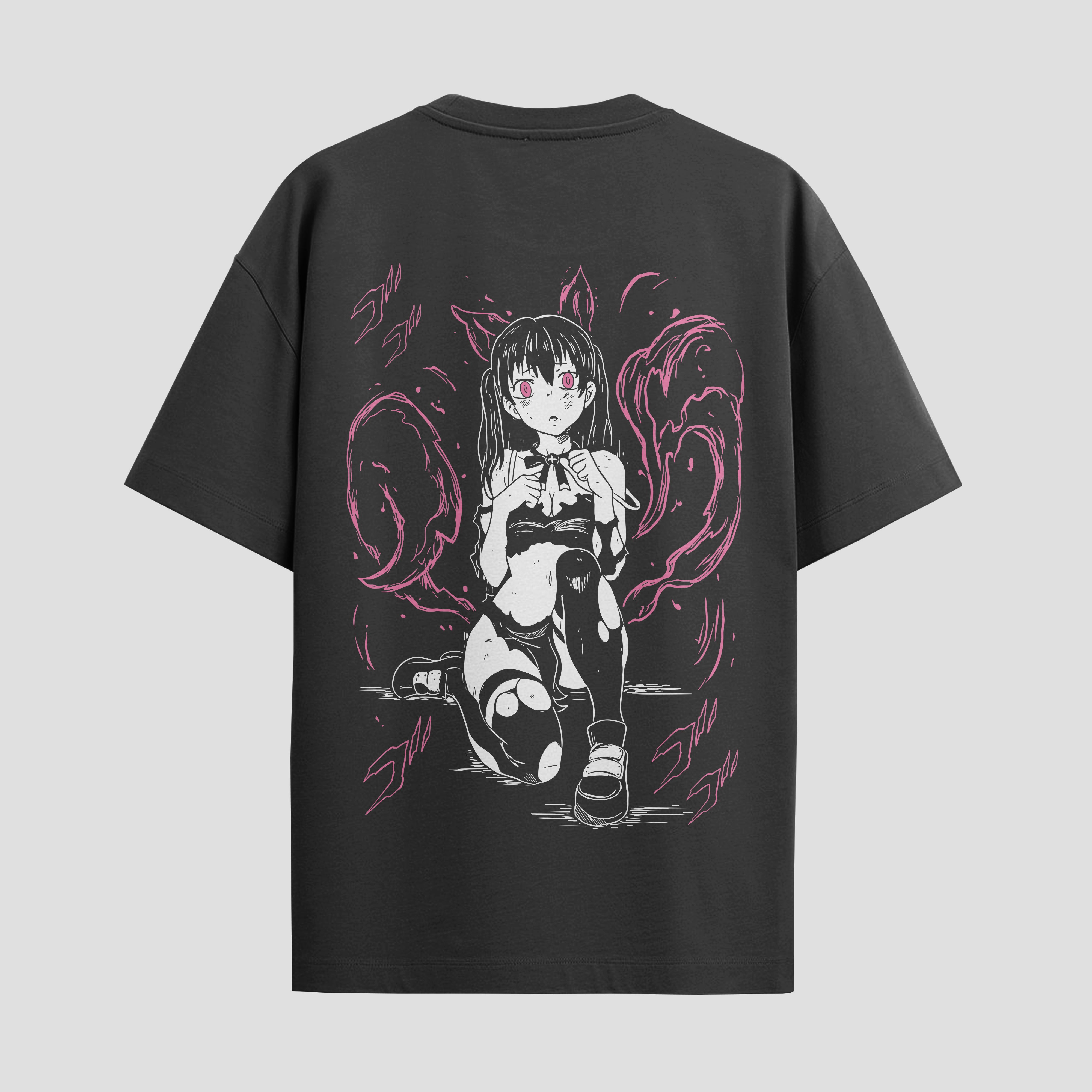 Playera urbana de anime y gaming ExtraLife MX, corte Standard Fit unisex ligero y transpirable en color Deep Black y Pure White, ropa de uso diario para gym y casual.