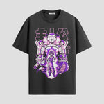 Playera urbana de anime y gaming ExtraLife MX, corte Standard Fit unisex ligero y transpirable en color Deep Black y Pure White, ropa de uso diario para gym y casual.