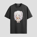 Playera urbana de anime y gaming ExtraLife MX, corte Standard Fit unisex ligero y transpirable en color Deep Black y Pure White, ropa de uso diario para gym y casual.