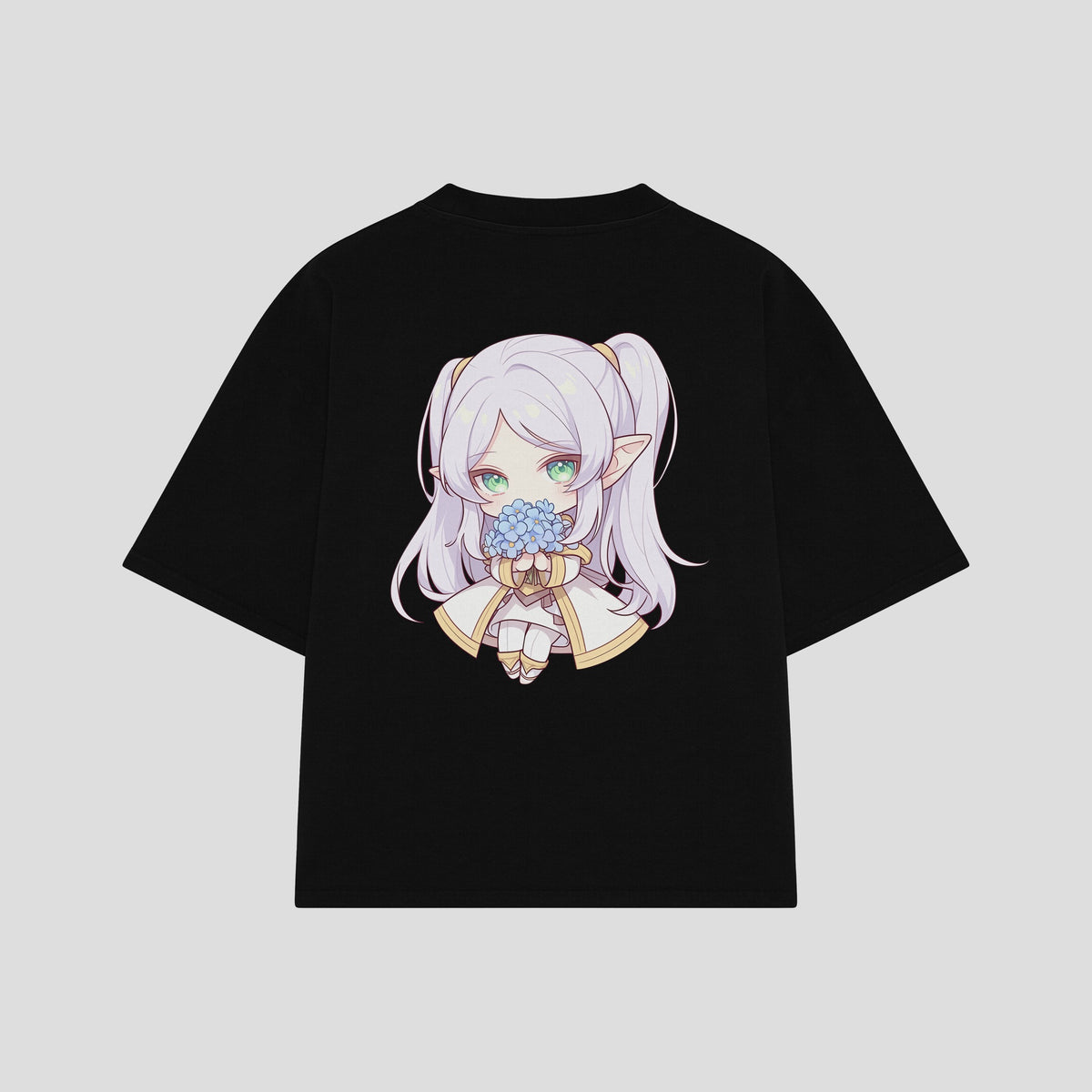Playera streetwear premium de anime y gaming ExtraLife MX, corte oversized drop shoulder ligero y fresco en color Deep Black y Off-White, moda urbana mexicana de culto.