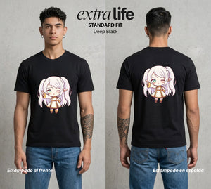 El Viaje sin Fin | El Viaje sin Fin Chibi #01468 - Playera Standard Fit | Deep Black - Foto en modelo