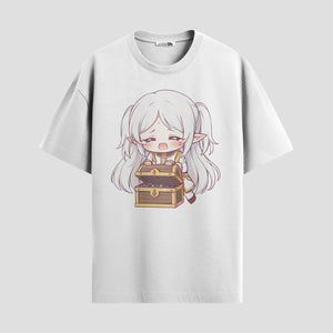 Playera urbana de anime y gaming ExtraLife MX, corte Standard Fit unisex ligero y transpirable en color Deep Black y Pure White, ropa de uso diario para gym y casual.