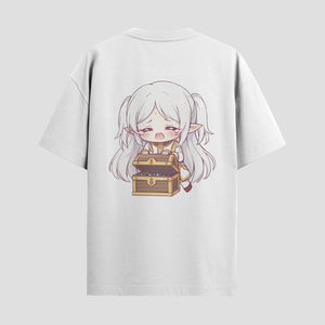 Playera urbana de anime y gaming ExtraLife MX, corte Standard Fit unisex ligero y transpirable en color Deep Black y Pure White, ropa de uso diario para gym y casual.
