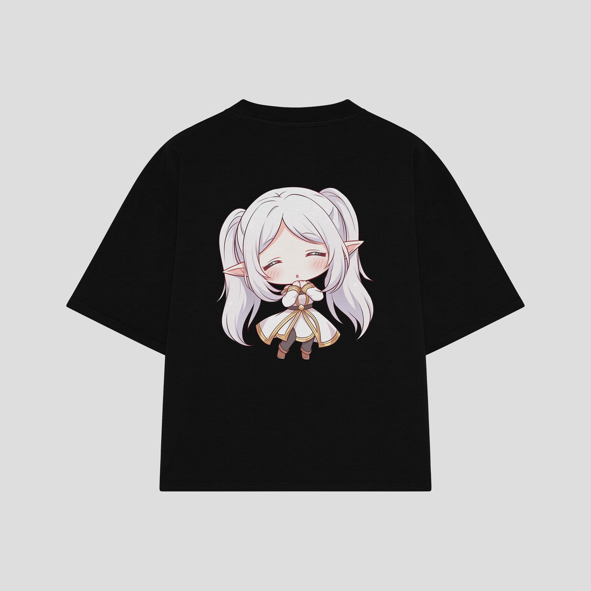 Playera streetwear premium de anime y gaming ExtraLife MX, corte oversized drop shoulder ligero y fresco en color Deep Black y Off-White, moda urbana mexicana de culto.