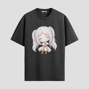 Playera urbana de anime y gaming ExtraLife MX, corte Standard Fit unisex ligero y transpirable en color Deep Black y Pure White, ropa de uso diario para gym y casual.