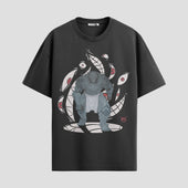 Playera urbana de anime y gaming ExtraLife MX, corte Standard Fit unisex ligero y transpirable en color Deep Black y Pure White, ropa de uso diario para gym y casual.