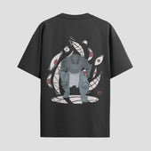Playera urbana de anime y gaming ExtraLife MX, corte Standard Fit unisex ligero y transpirable en color Deep Black y Pure White, ropa de uso diario para gym y casual.