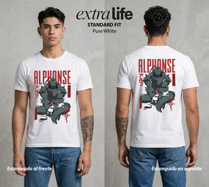 El Precio de la Alquimia | El Corazon de Metal #01476 - Playera Standard Fit | Pure White - Foto en modelo