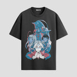 Playera urbana de anime y gaming ExtraLife MX, corte Standard Fit unisex ligero y transpirable en color Deep Black y Pure White, ropa de uso diario para gym y casual.