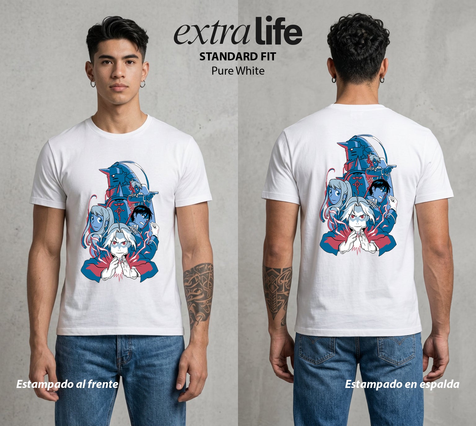El Precio de la Alquimia | Los Alquimistas del Bien #01477 - Playera Standard Fit | Pure White - Foto en modelo
