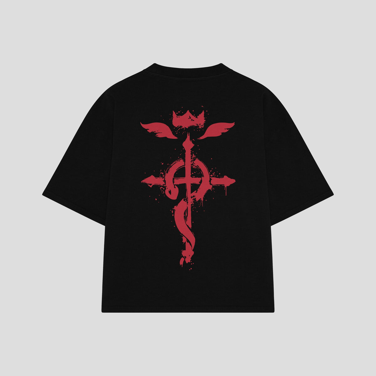 Playera streetwear premium de anime y gaming ExtraLife MX, corte oversized drop shoulder ligero y fresco en color Deep Black y Off-White, moda urbana mexicana de culto.