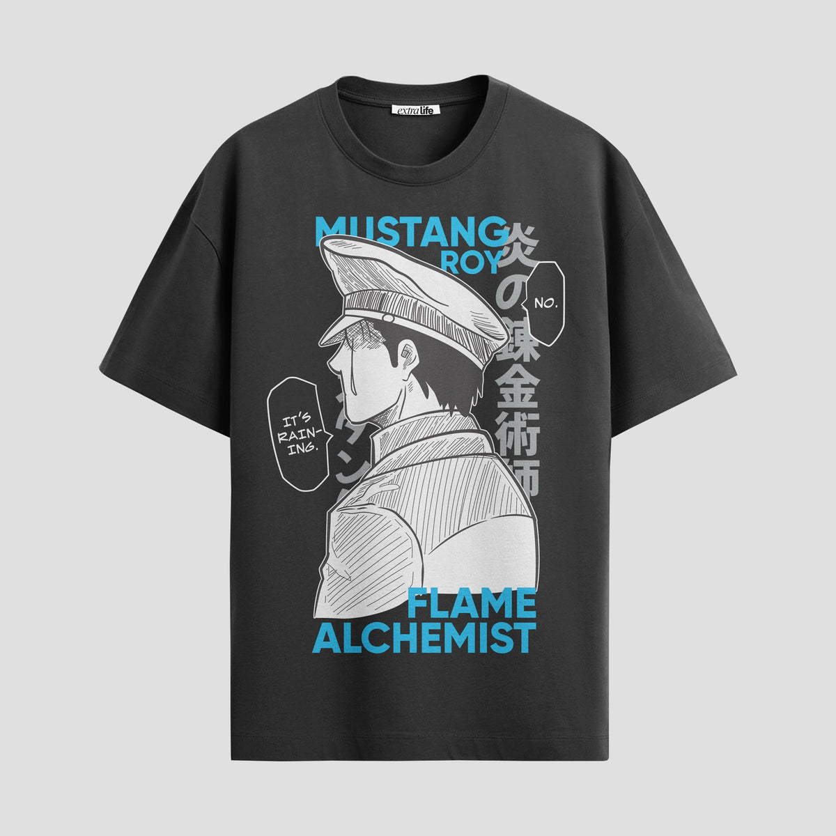 Playera urbana de anime y gaming ExtraLife MX, corte Classic Premium unisex ligero y transpirable en color Deep Black y Pure White, ropa de uso diario para gym y casual.