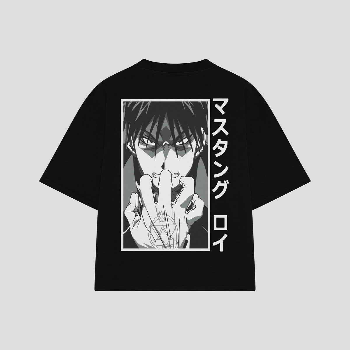 Playera streetwear premium de anime y gaming ExtraLife MX, corte oversized drop shoulder ligero y fresco en color Deep Black y Off-White, moda urbana mexicana de culto.