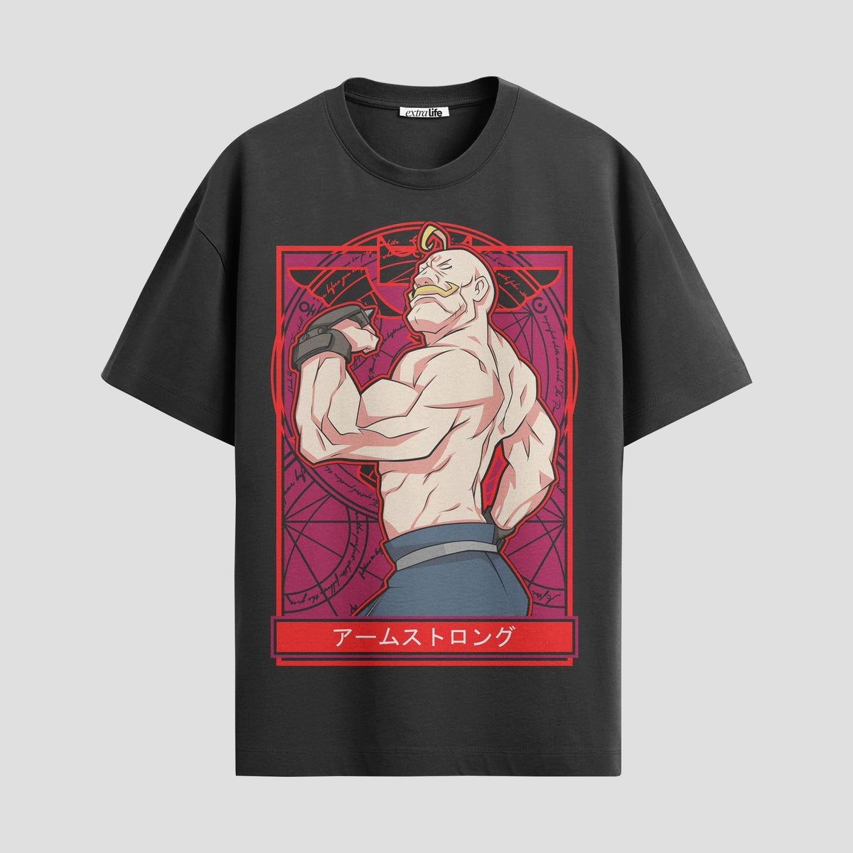 Playera urbana de anime y gaming ExtraLife MX, corte Classic Premium unisex ligero y transpirable en color Deep Black y Pure White, ropa de uso diario para gym y casual.