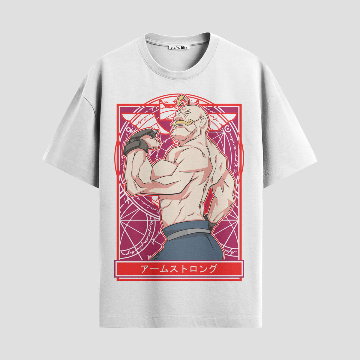 Playera urbana de anime y gaming ExtraLife MX, corte Classic Premium unisex ligero y transpirable en color Deep Black y Pure White, ropa de uso diario para gym y casual.