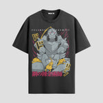Playera urbana de anime y gaming ExtraLife MX, corte Standard Fit unisex ligero y transpirable en color Deep Black y Pure White, ropa de uso diario para gym y casual.